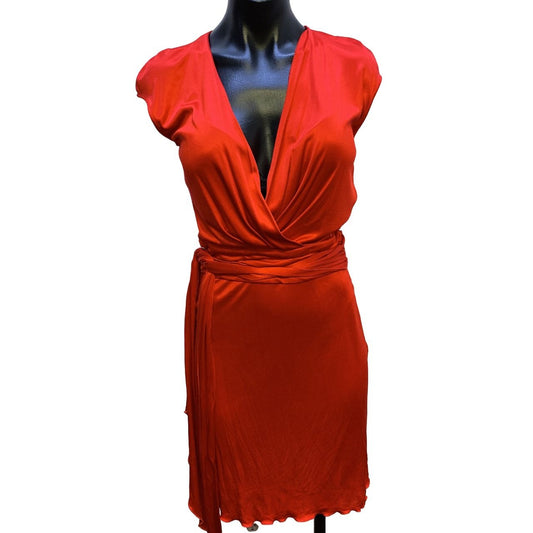 *Emanuel Ungaro Red Dress Size 14