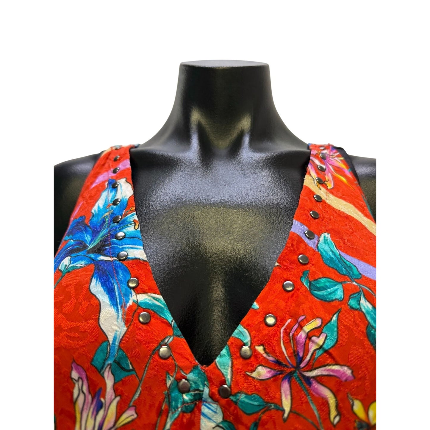 NWT Johnny Was Tahlia Eva Maxi Dress Red Multicolor Floral S