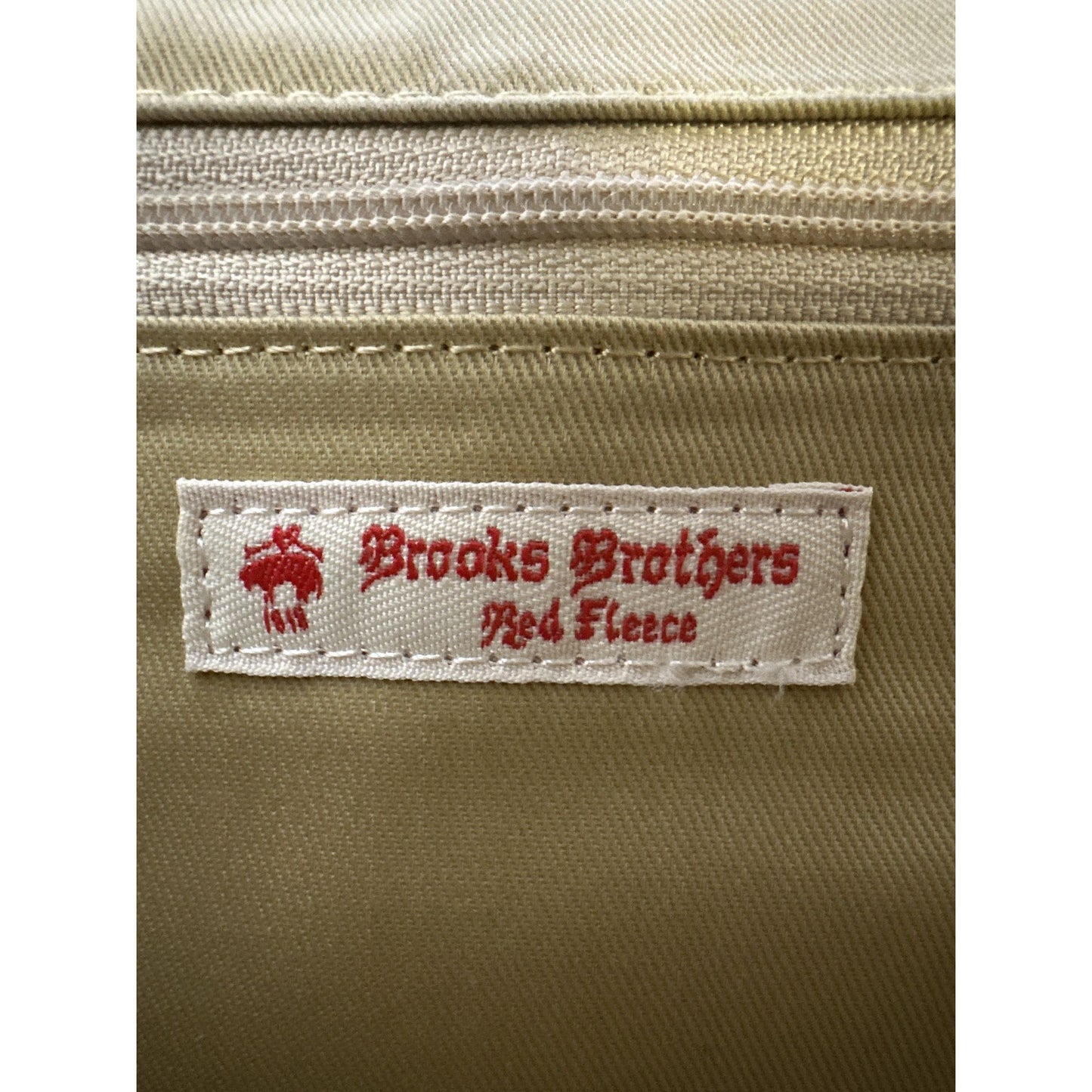 Brooks Brothers Red/Navy Plaid Chain White Crossbody Bag