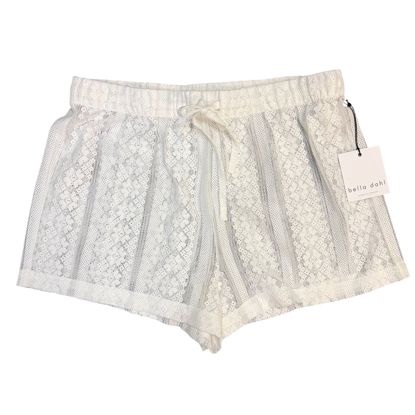 NWT Bella Dahl Easy Drawcord Lace Shorts Off-White Size L