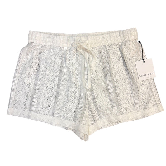 NWT Bella Dahl Easy Drawcord Lace Shorts Off-White Size L