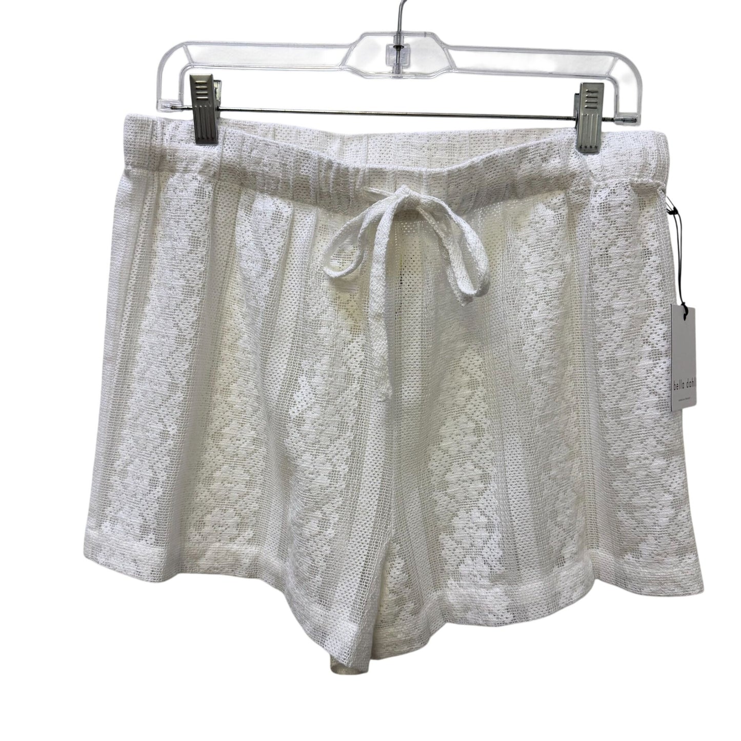 NWT Bella Dahl Easy Drawcord Lace Shorts Off-White Size L