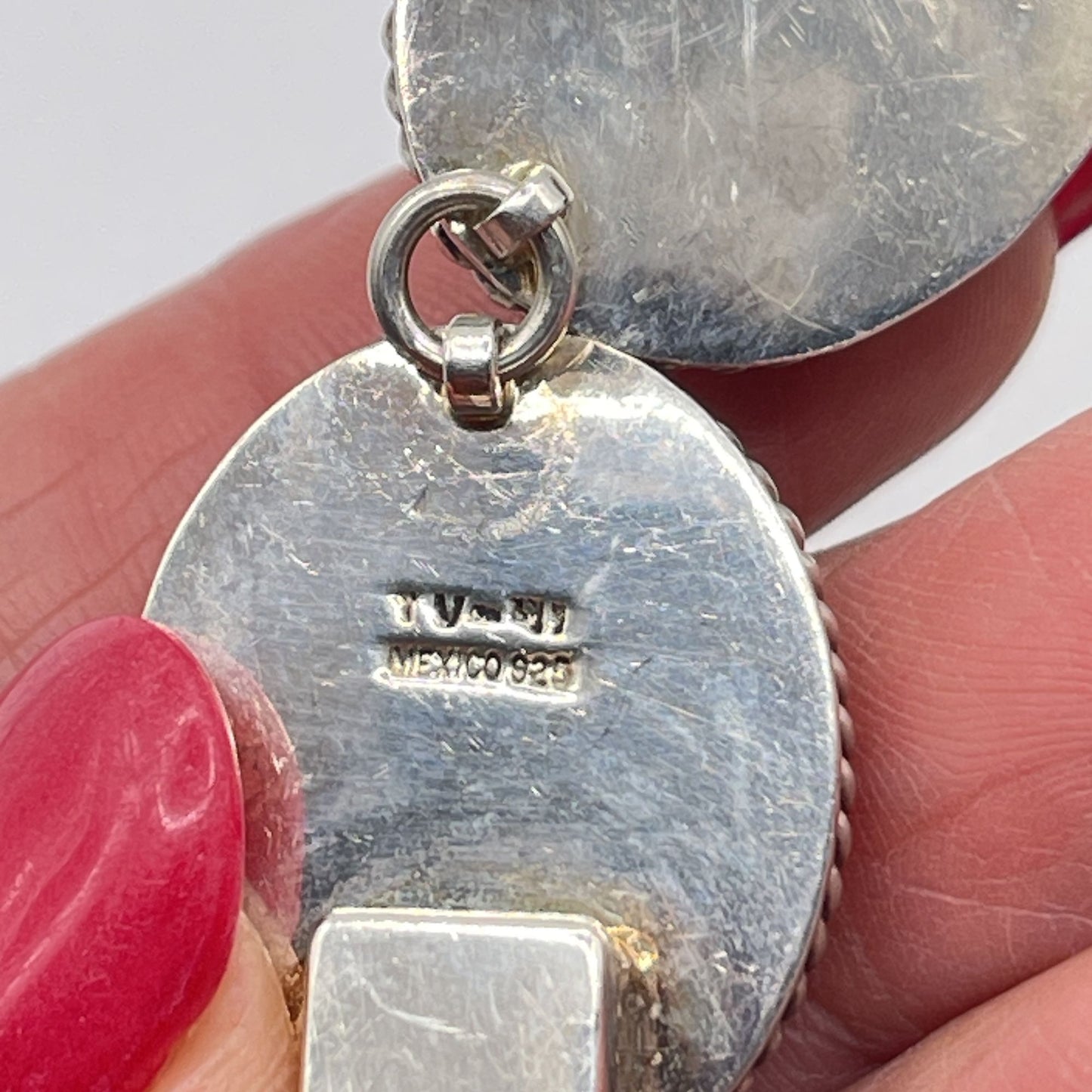 Sterling Silver 925 Multi-Stone Bracelet Jasper Malachite Sodalite & Onyx Rope-Edged