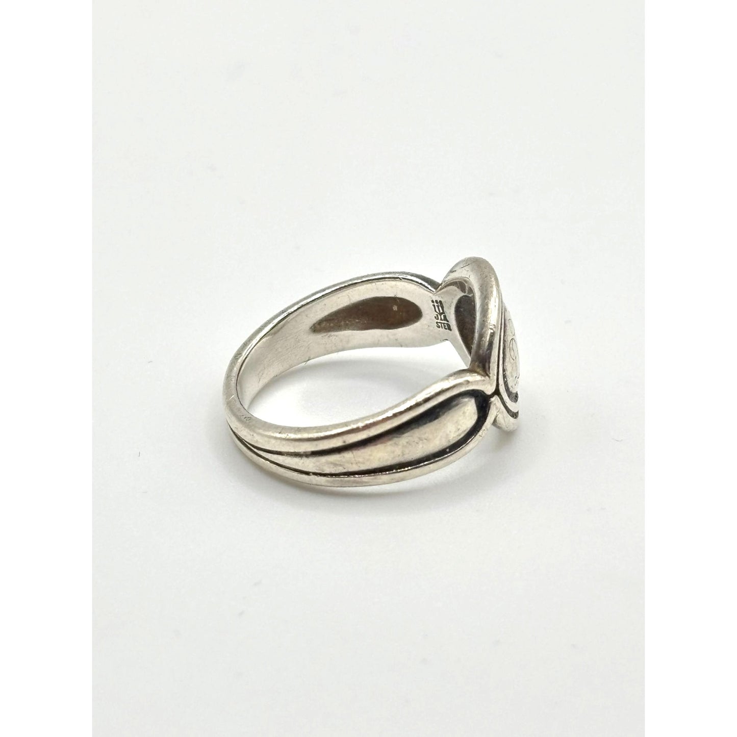 James Avery Retired Sterling Silver Oval Band Ring Size 9