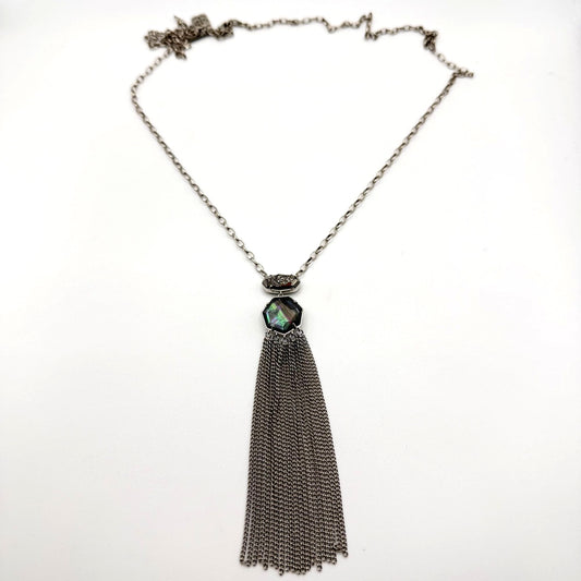 Kendra Scott Tae Pendant Long Necklace With Silver Chain