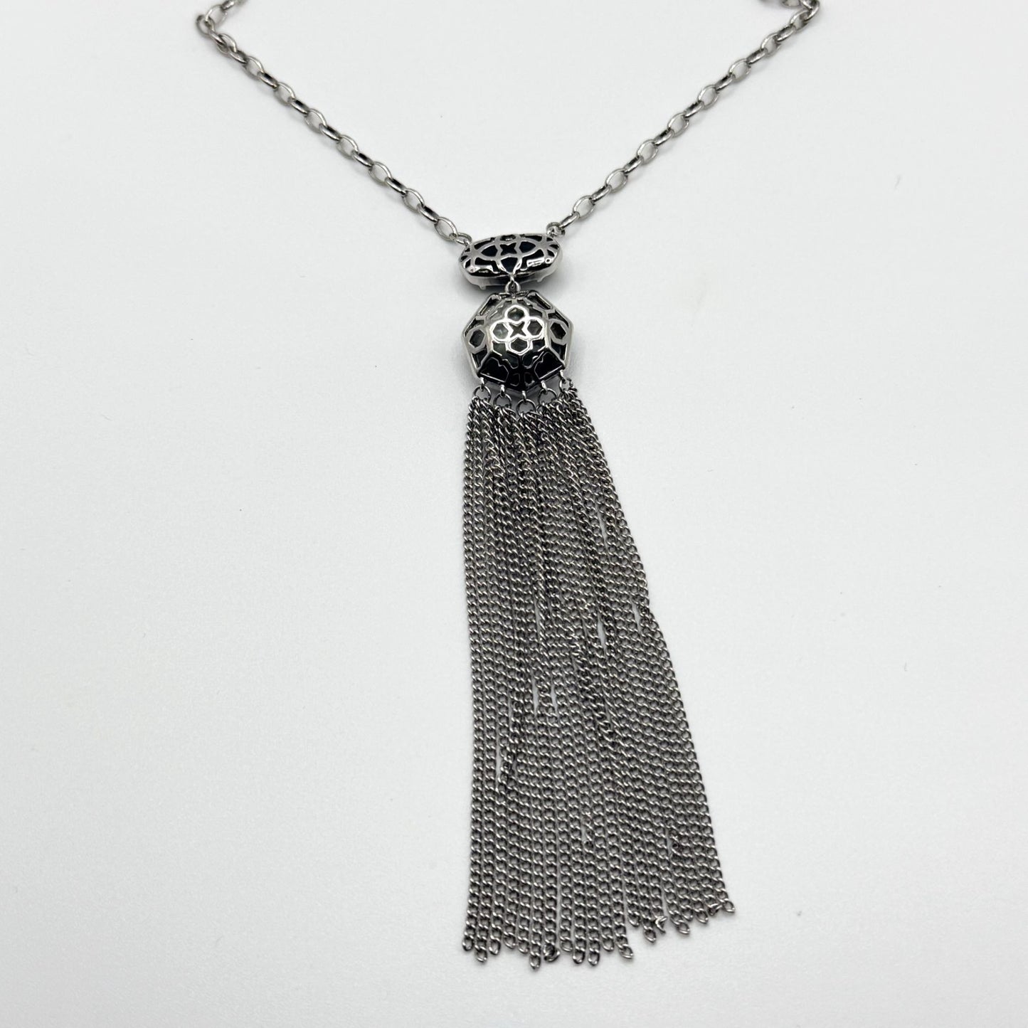 Kendra Scott Tae Pendant Long Necklace With Silver Chain