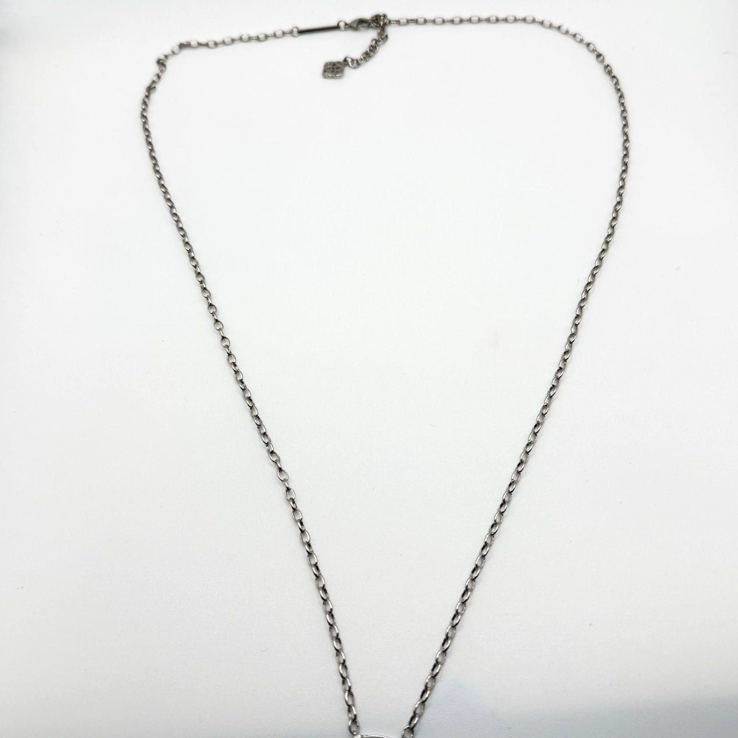 Kendra Scott Tae Pendant Long Necklace With Silver Chain
