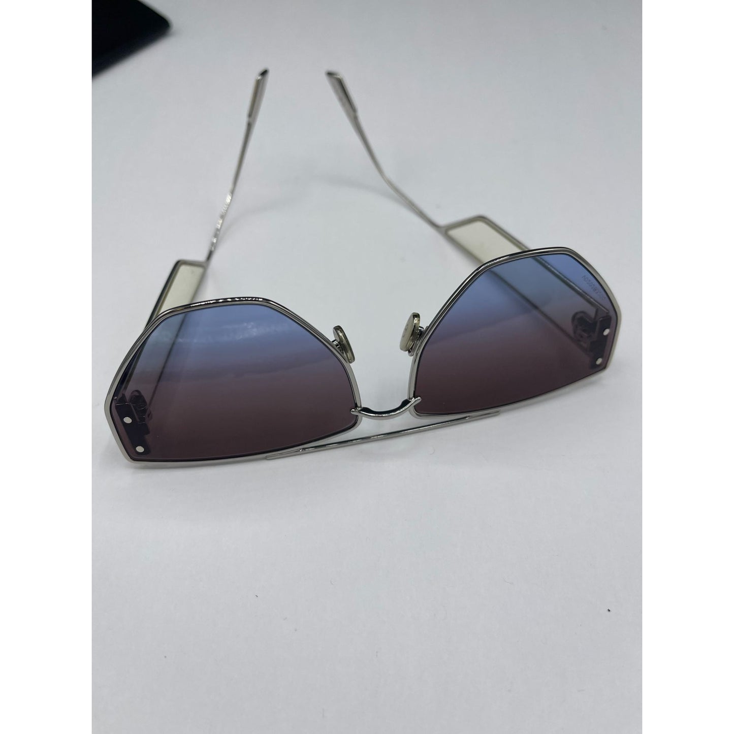 Christian Dior Clan 2 Aviator Sunglasses Silver