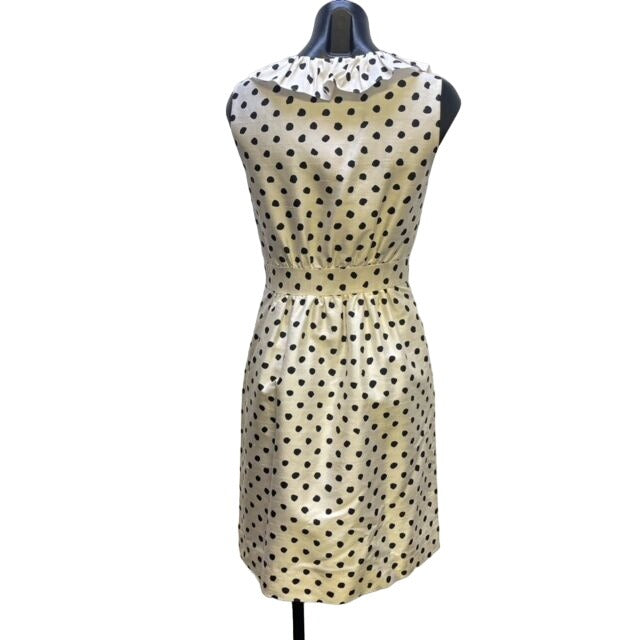 Kate Spade White Black Polka Dot Dress Size 4