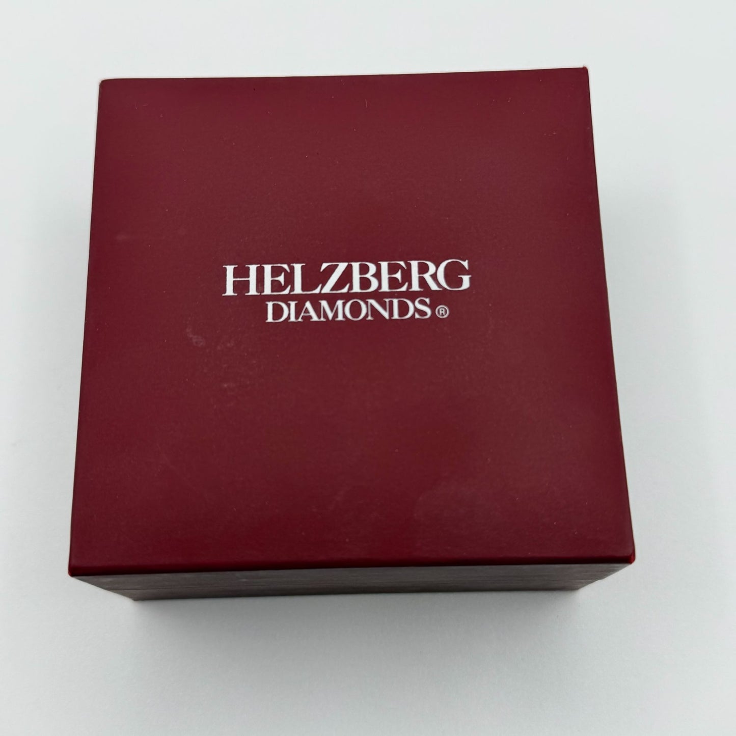 Helzberg Diamonds Sterling Silver Ruby & CZ Ring & Earrings Jewelry Set In Box 7.5