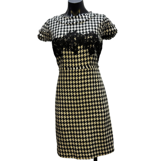 Karl Lagerfeld Paris Black & White Tweed Dress Size 2