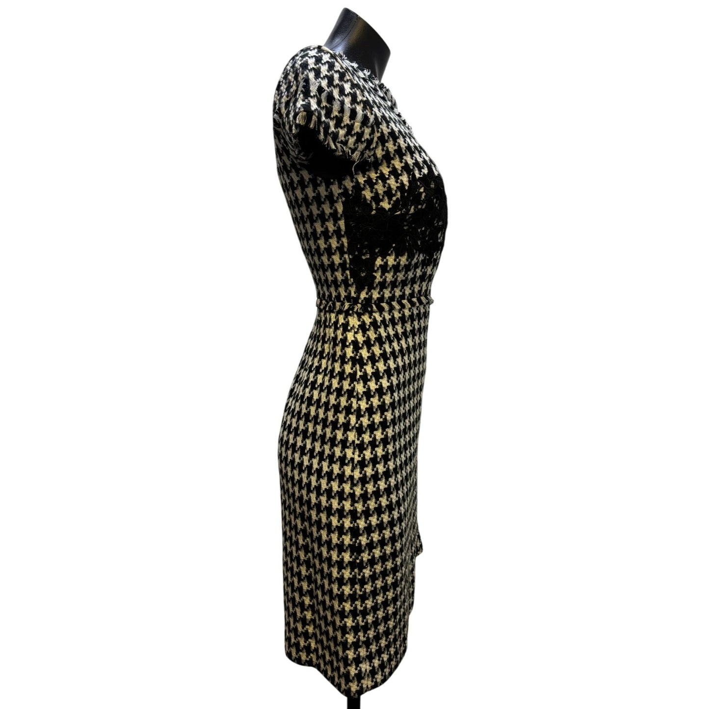 Karl Lagerfeld Paris Black & White Tweed Dress Size 2