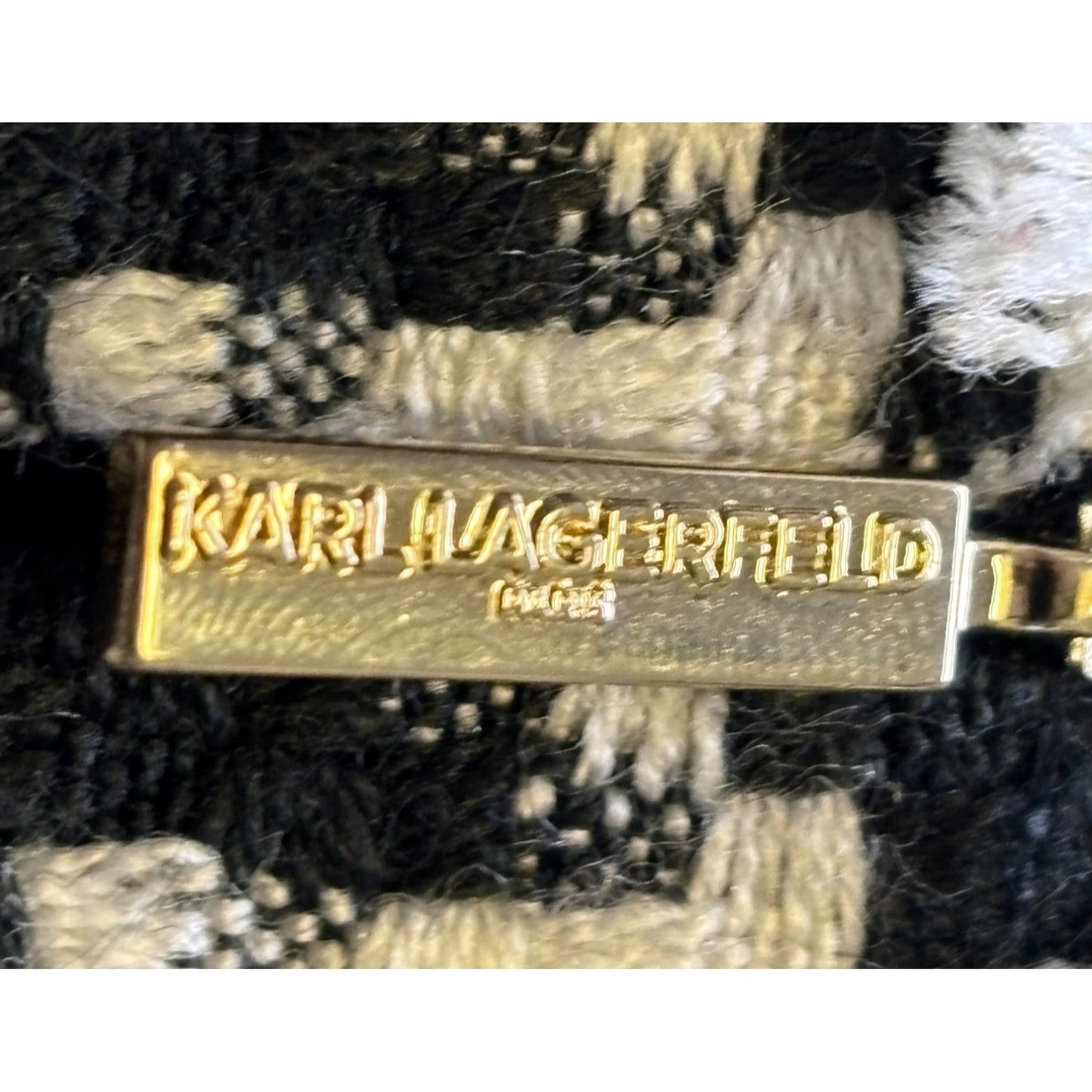 Karl Lagerfeld Paris Black & White Tweed Dress Size 2
