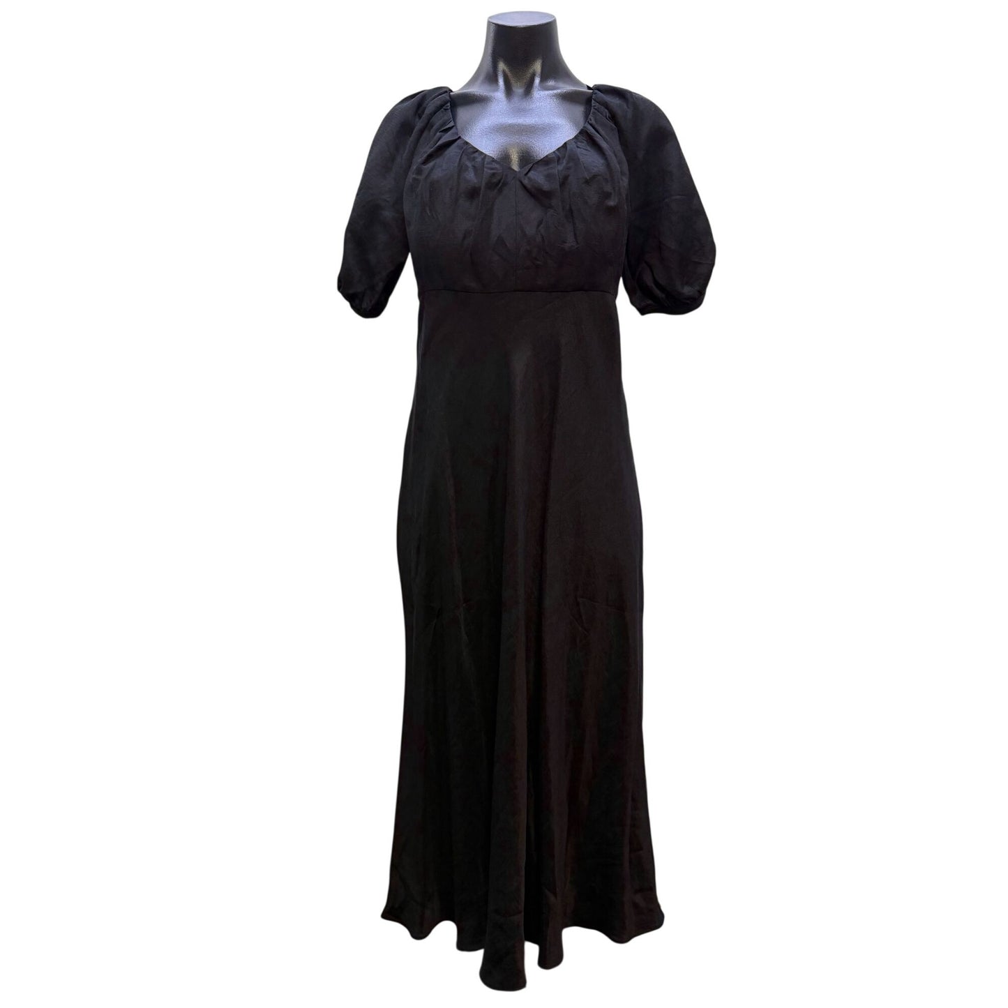 NWT Banana Republic Black Puff Sleeve Dress 2P