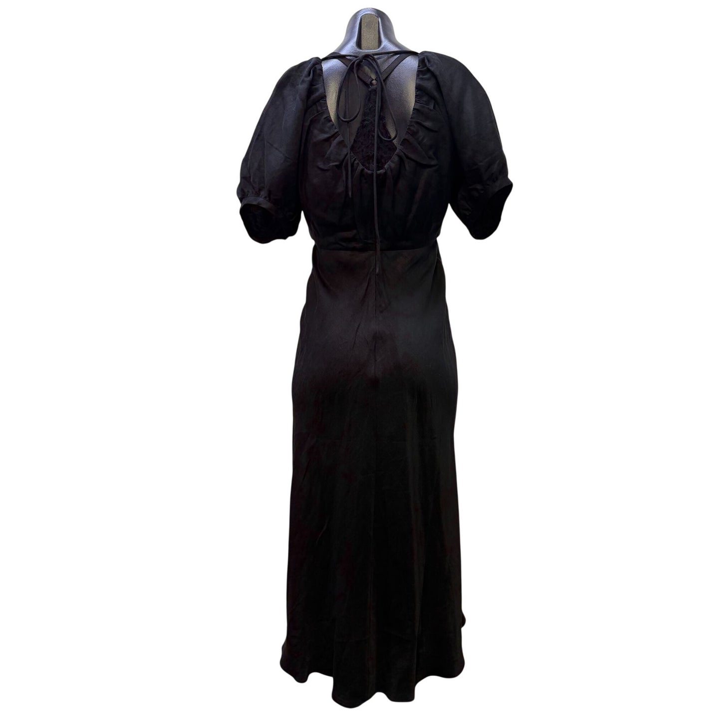 NWT Banana Republic Black Puff Sleeve Dress 2P