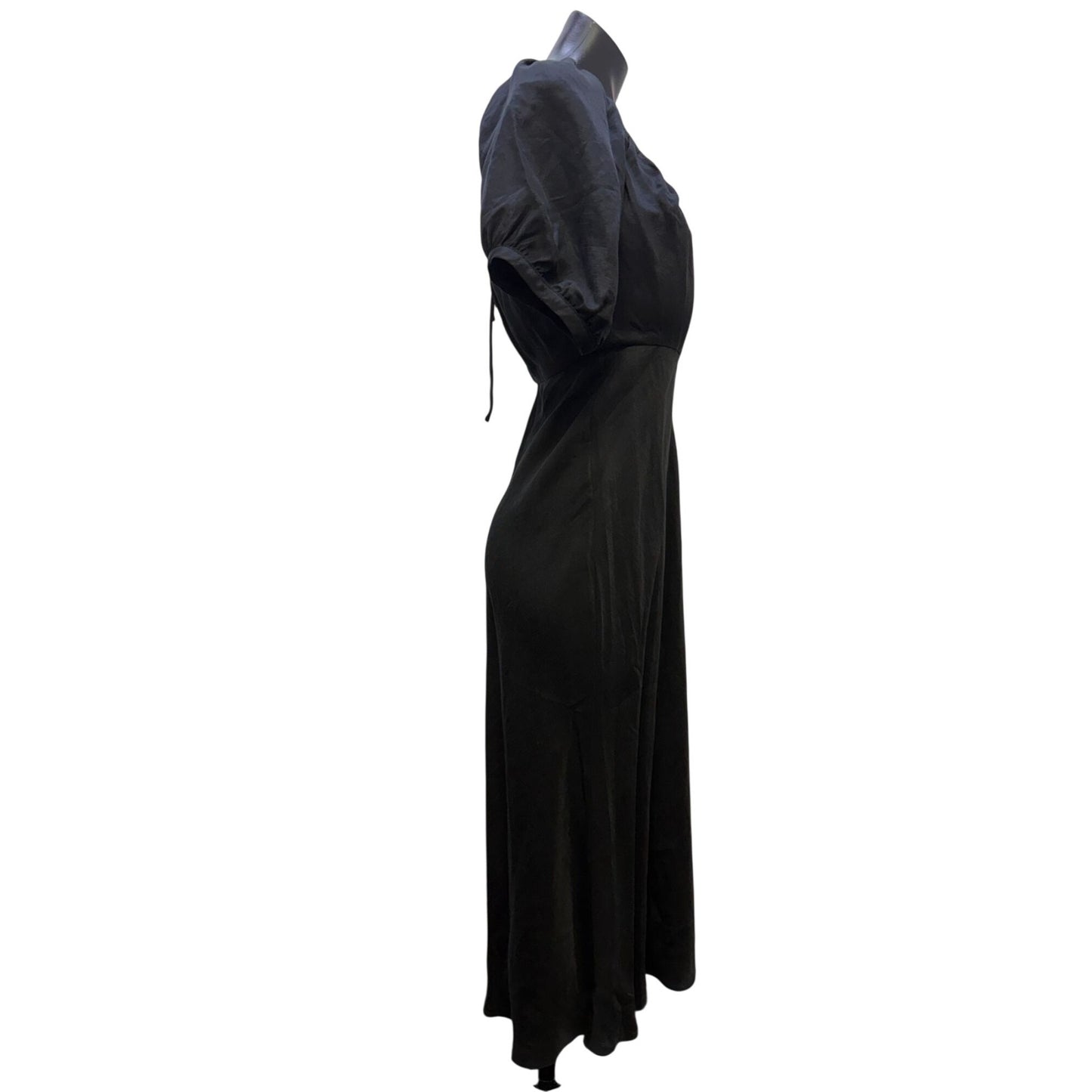 NWT Banana Republic Black Puff Sleeve Dress 2P