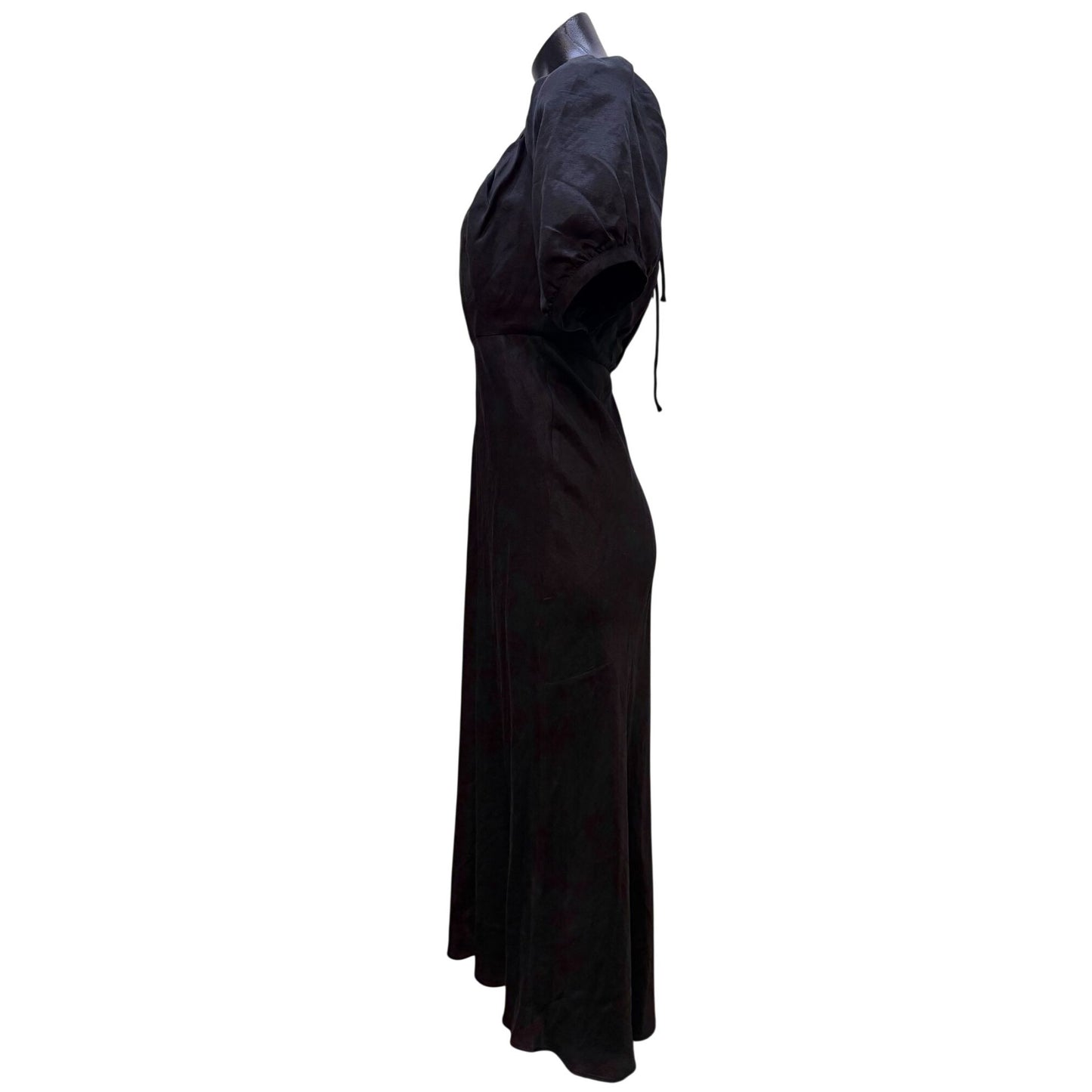 NWT Banana Republic Black Puff Sleeve Dress 2P