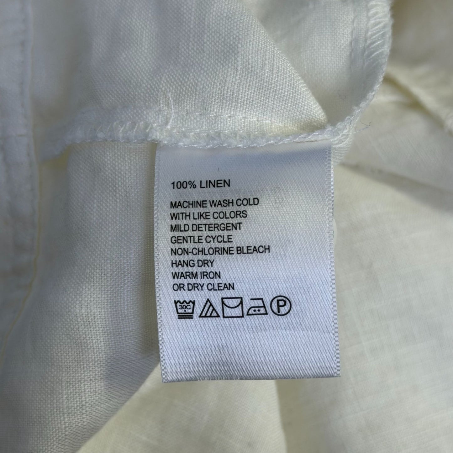 Tommy Bahama White Linen Jacket Button-Up L