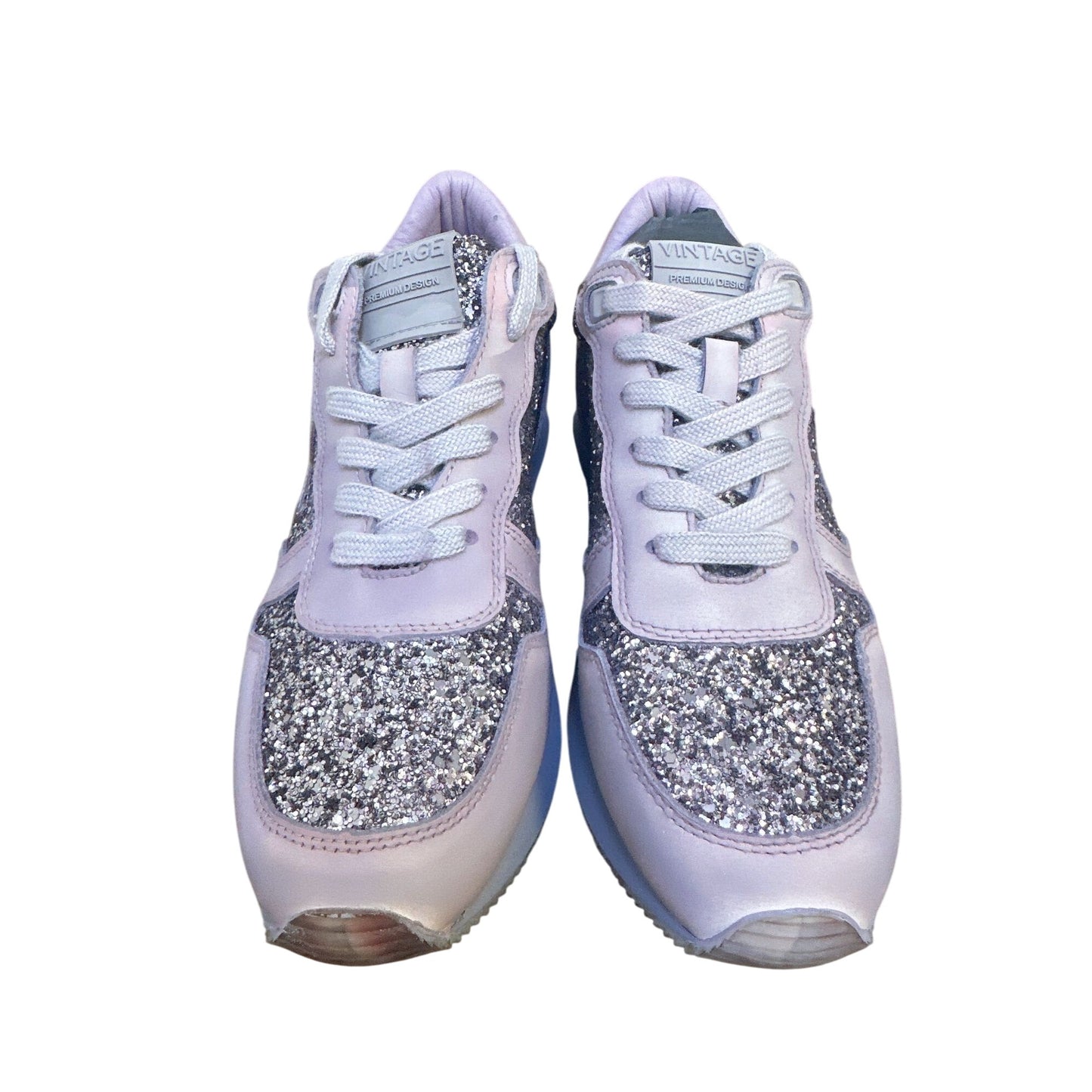 NWOT Vintage Havana Lilac & Glitter Sneakers Size 8