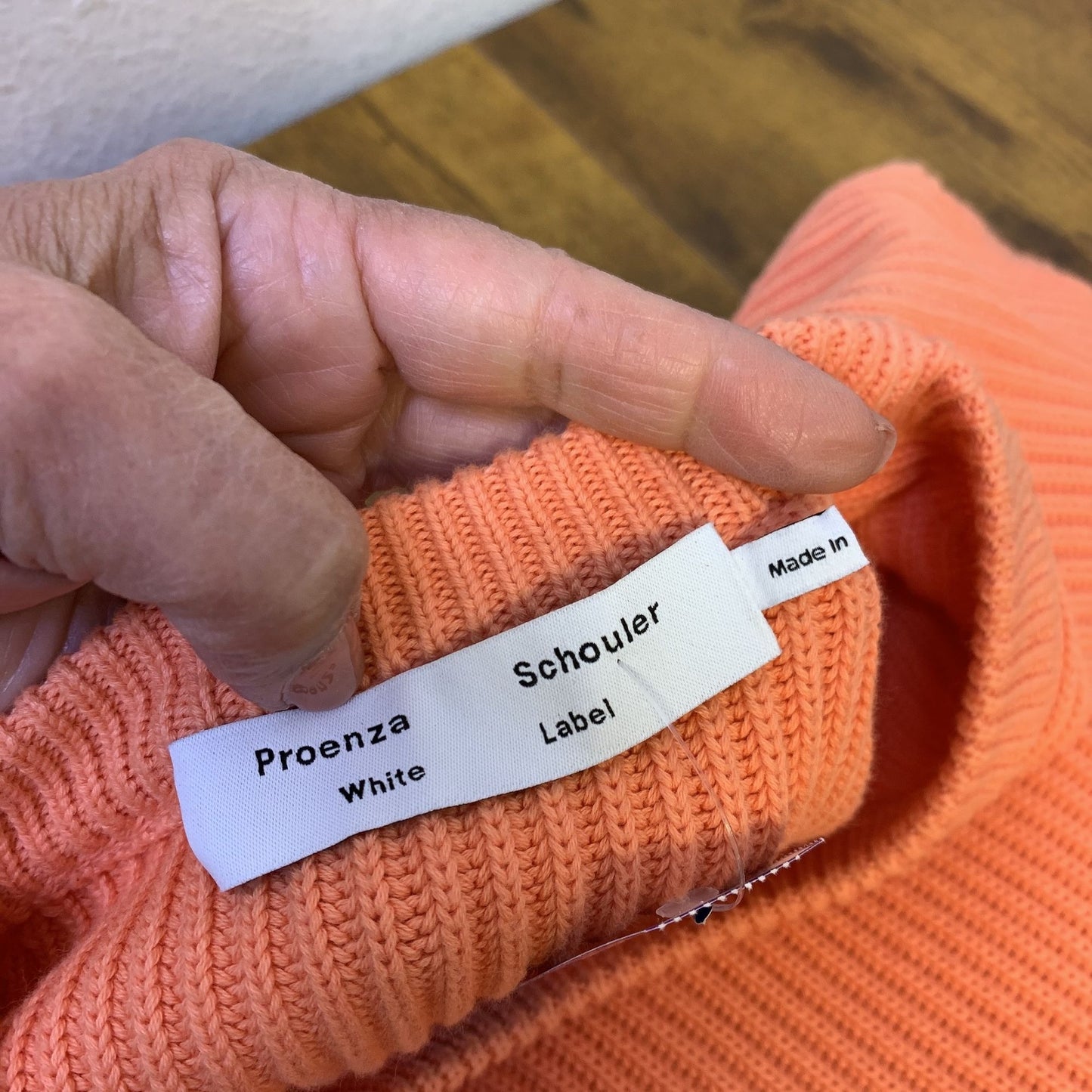 *Proenza Schouler Orange Knit Sweater Medium