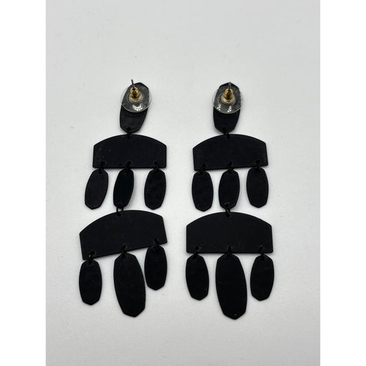 Kendra Scott Emmet Drop Earrings Black Statement Jewelry