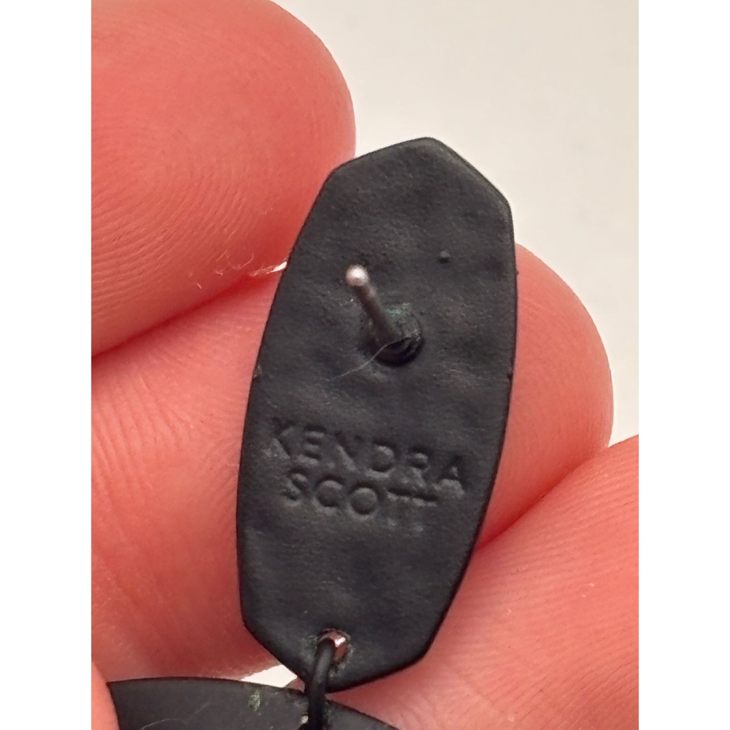 Kendra Scott Emmet Drop Earrings Black Statement Jewelry