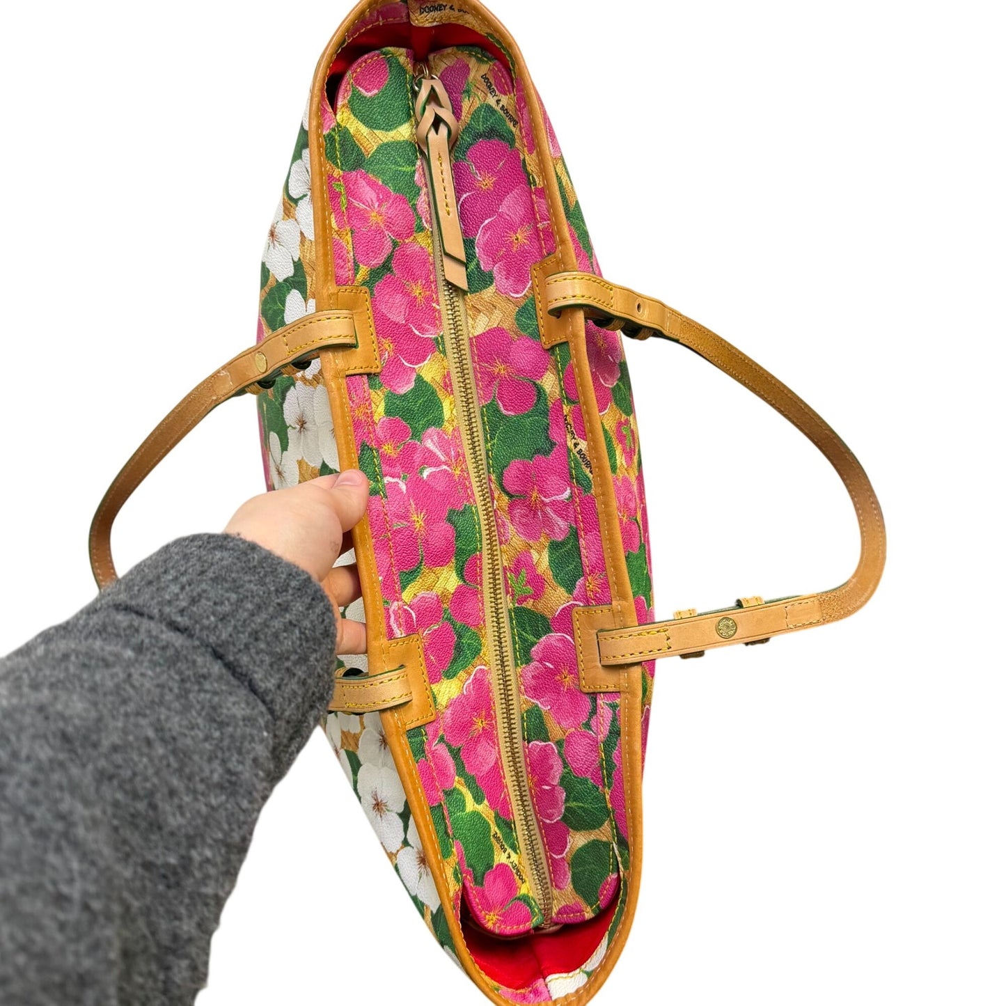 Dooney & Bourke Floral Print Canvas Tote Bag Multi