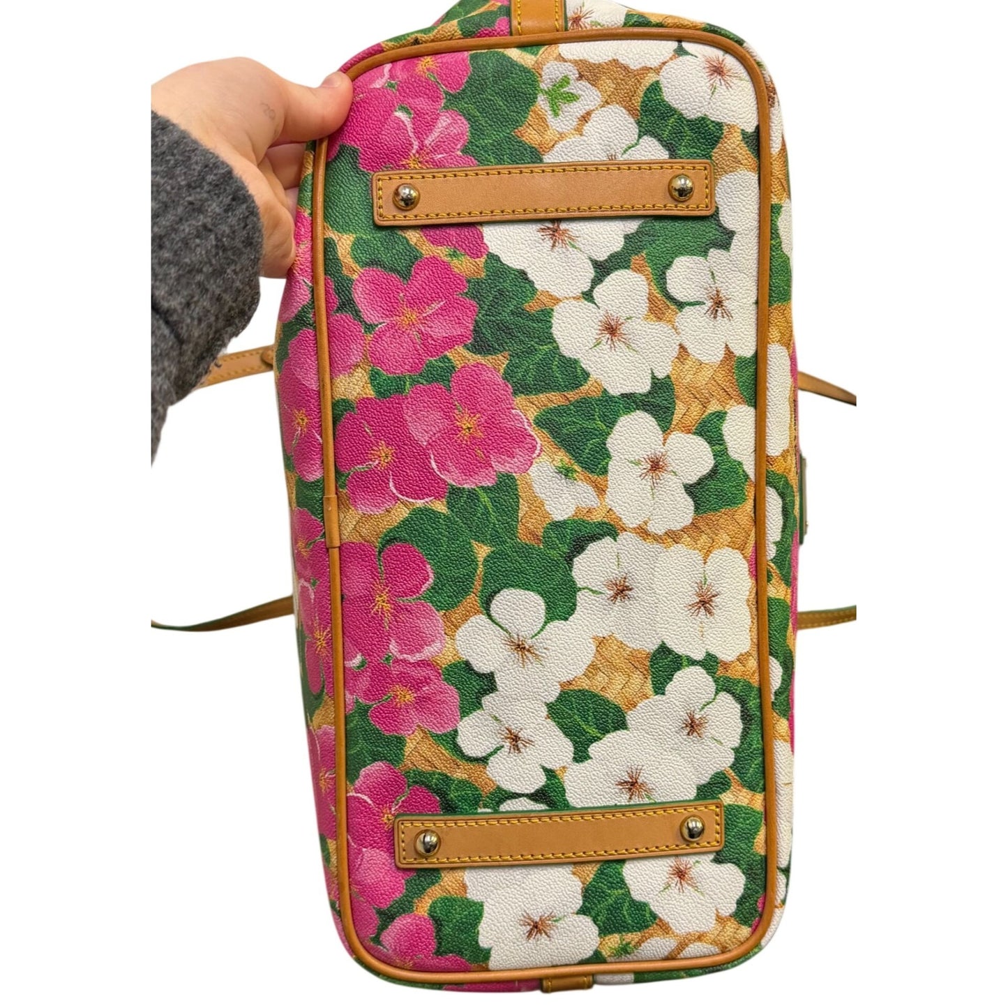 Dooney & Bourke Floral Print Canvas Tote Bag Multi