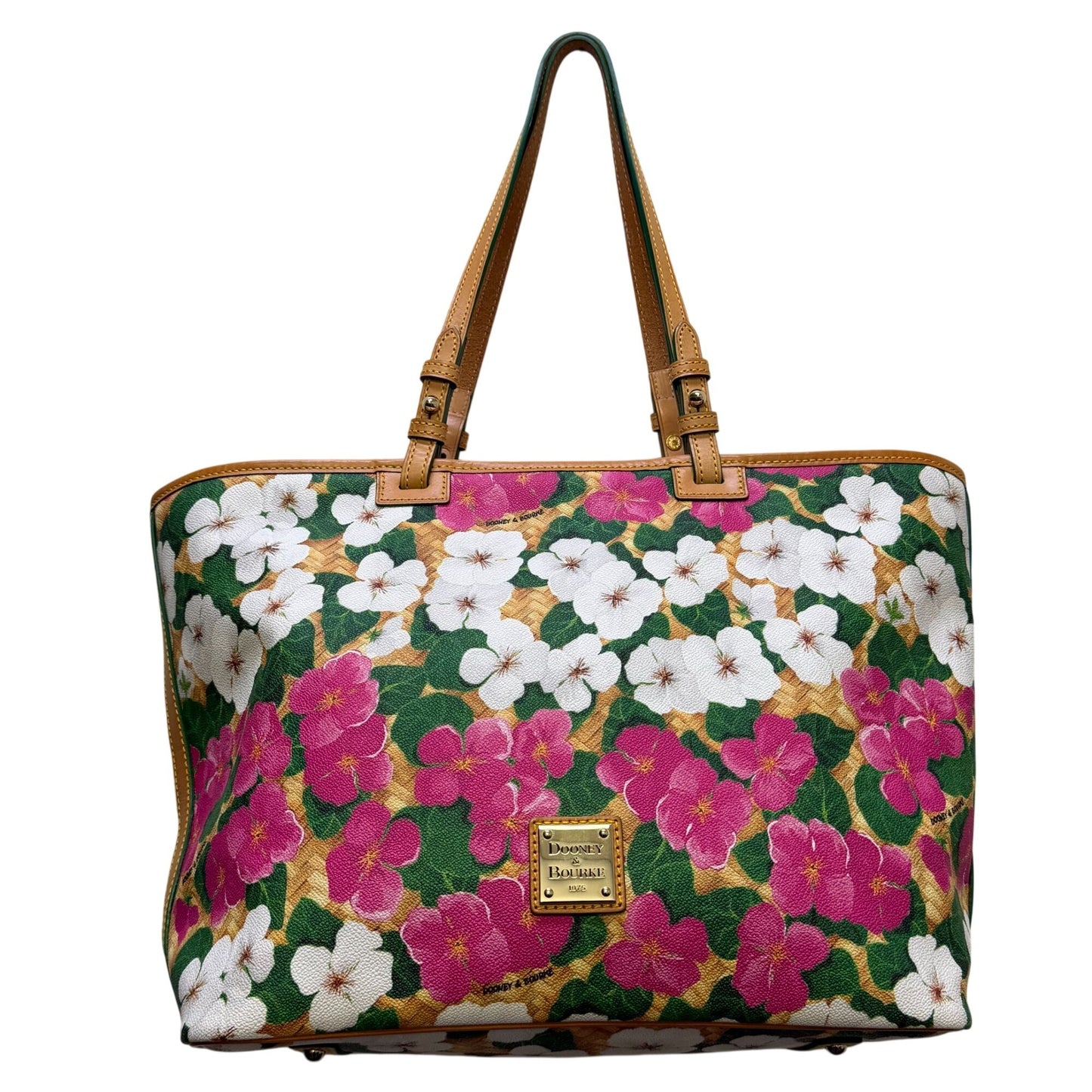 Dooney & Bourke Floral Print Canvas Tote Bag Multi