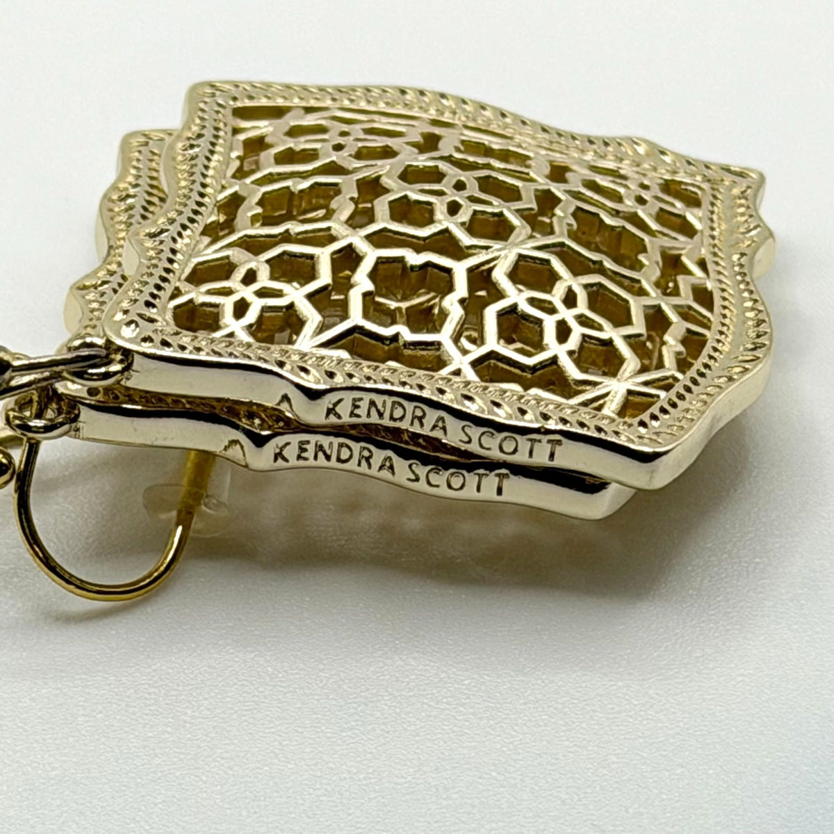 Kendra Scott Kirsten Gold-Tone Filigree Drop Earrings