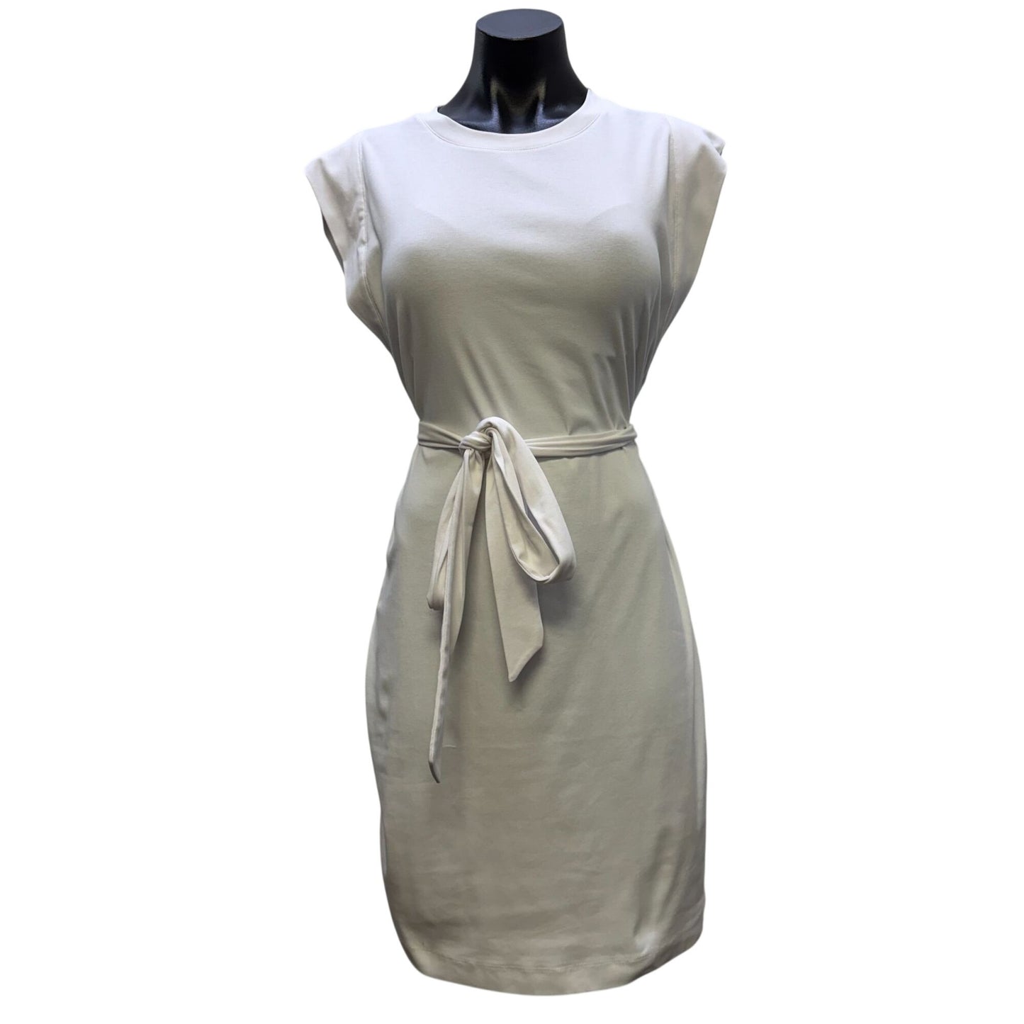 NWT Vince White Belted Sleeveless Dress Size M