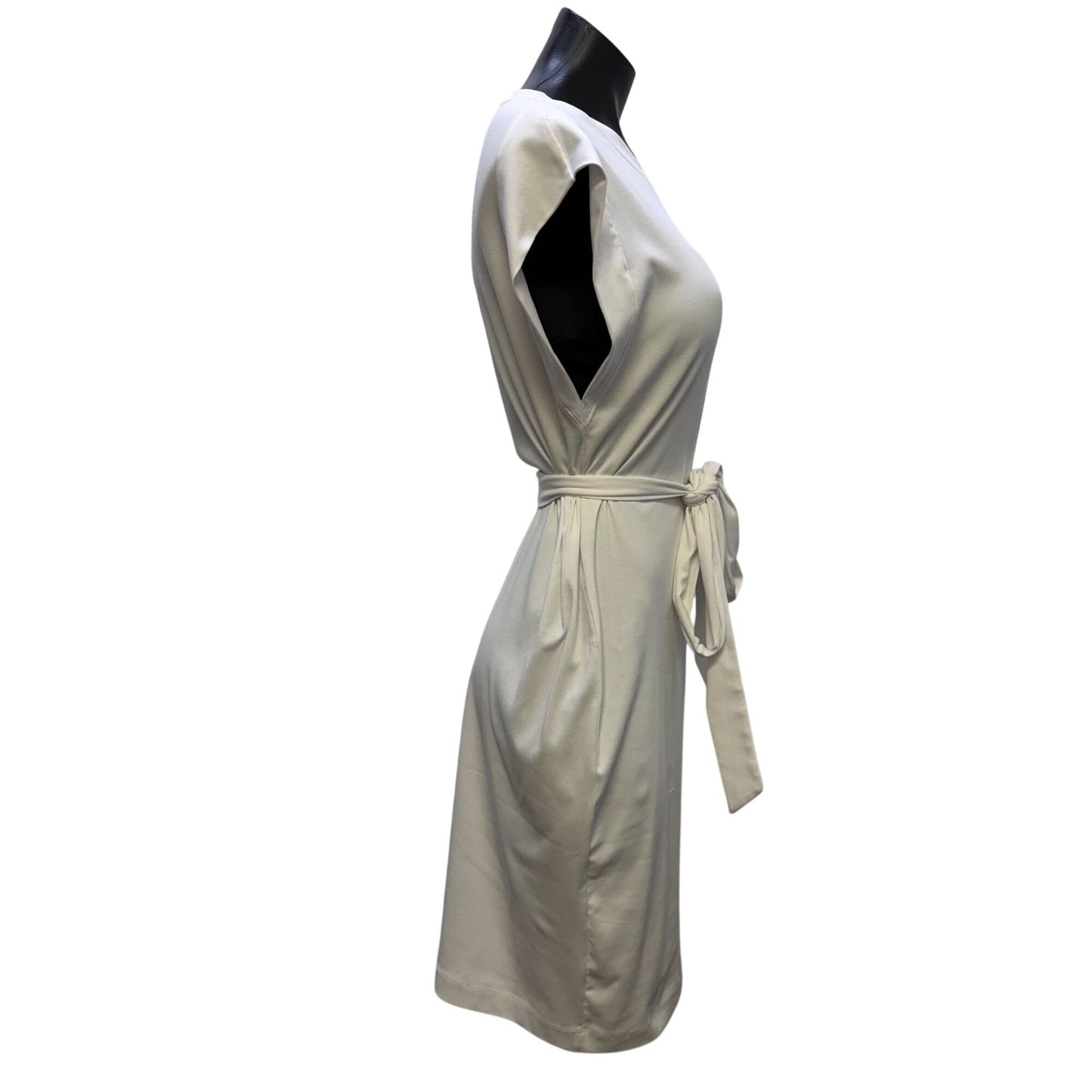 NWT Vince White Belted Sleeveless Dress Size M