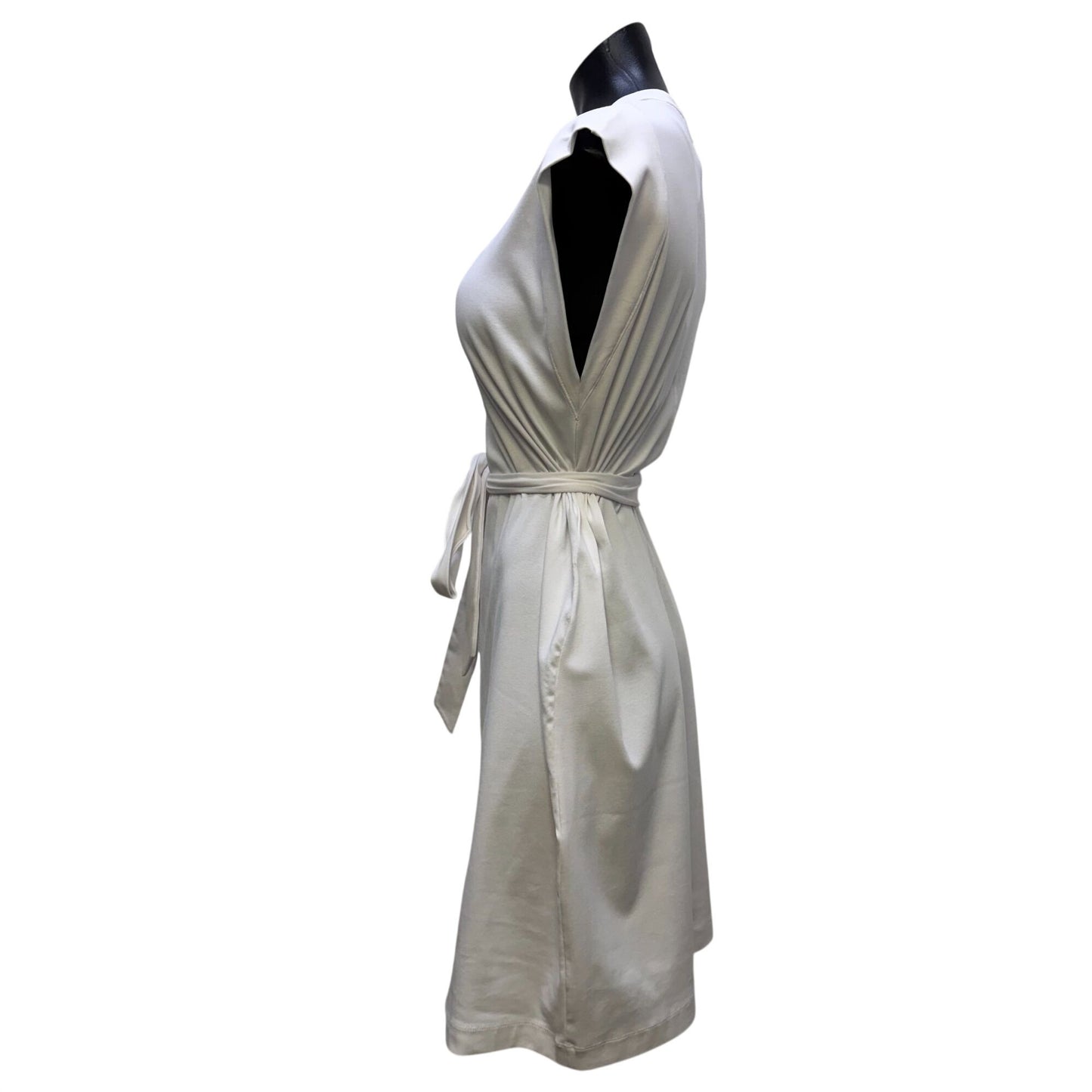 NWT Vince White Belted Sleeveless Dress Size M
