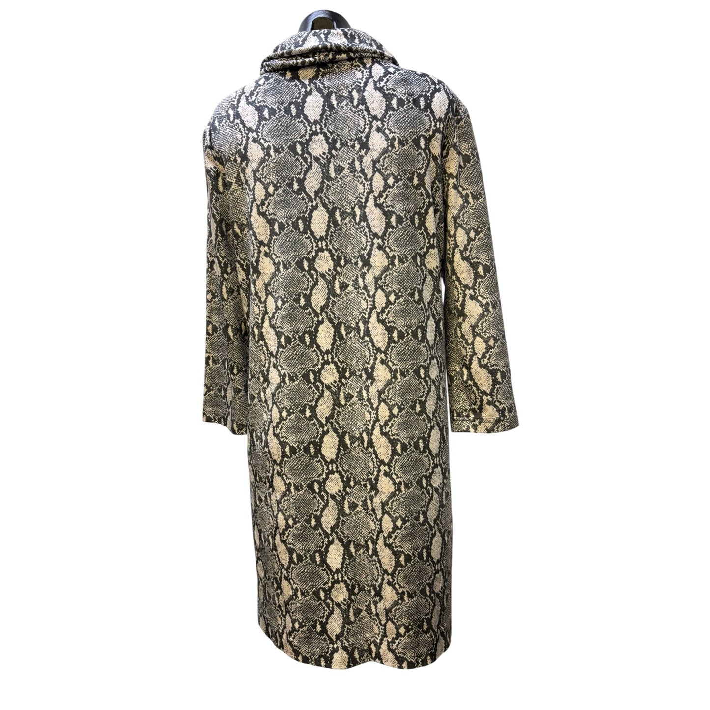 NWT Tyler Boe Snake Print Dress Gray Cowl Neck M