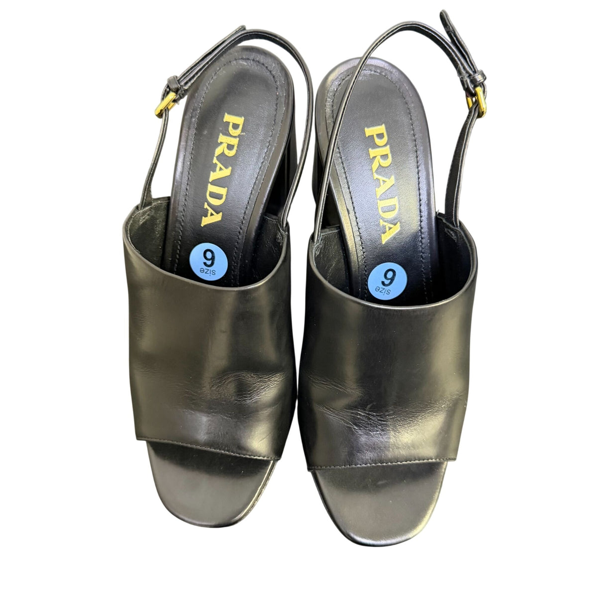 Prada Black Slingback Heeled Mules Size 36/6