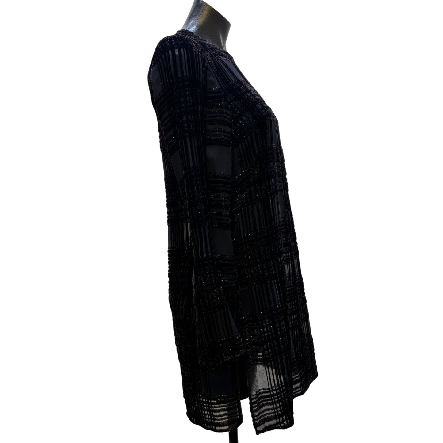 NWT Akris Sheer Tunic Midnight Blue Size 6 2p