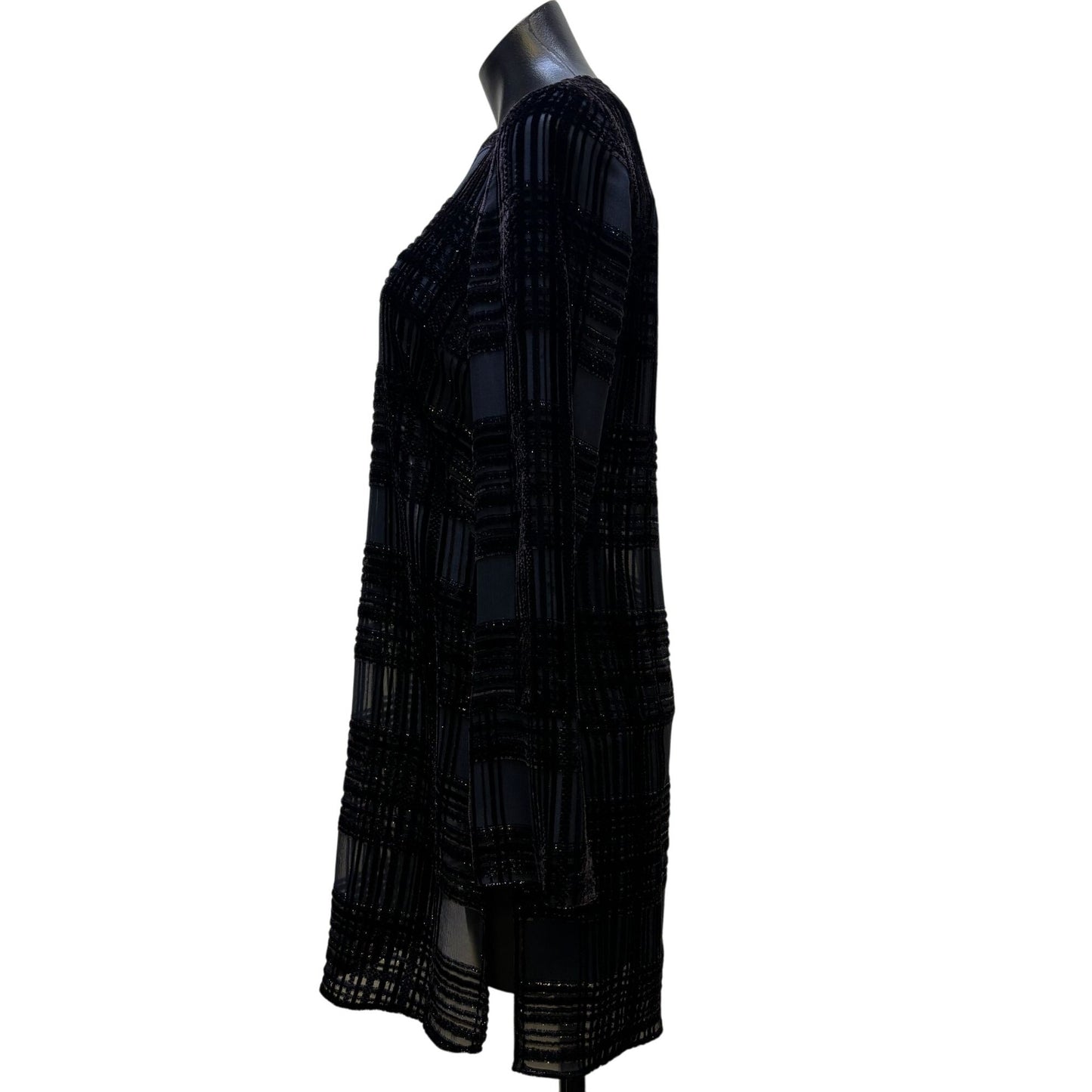 NWT Akris Sheer Tunic Midnight Blue Size 6 2p