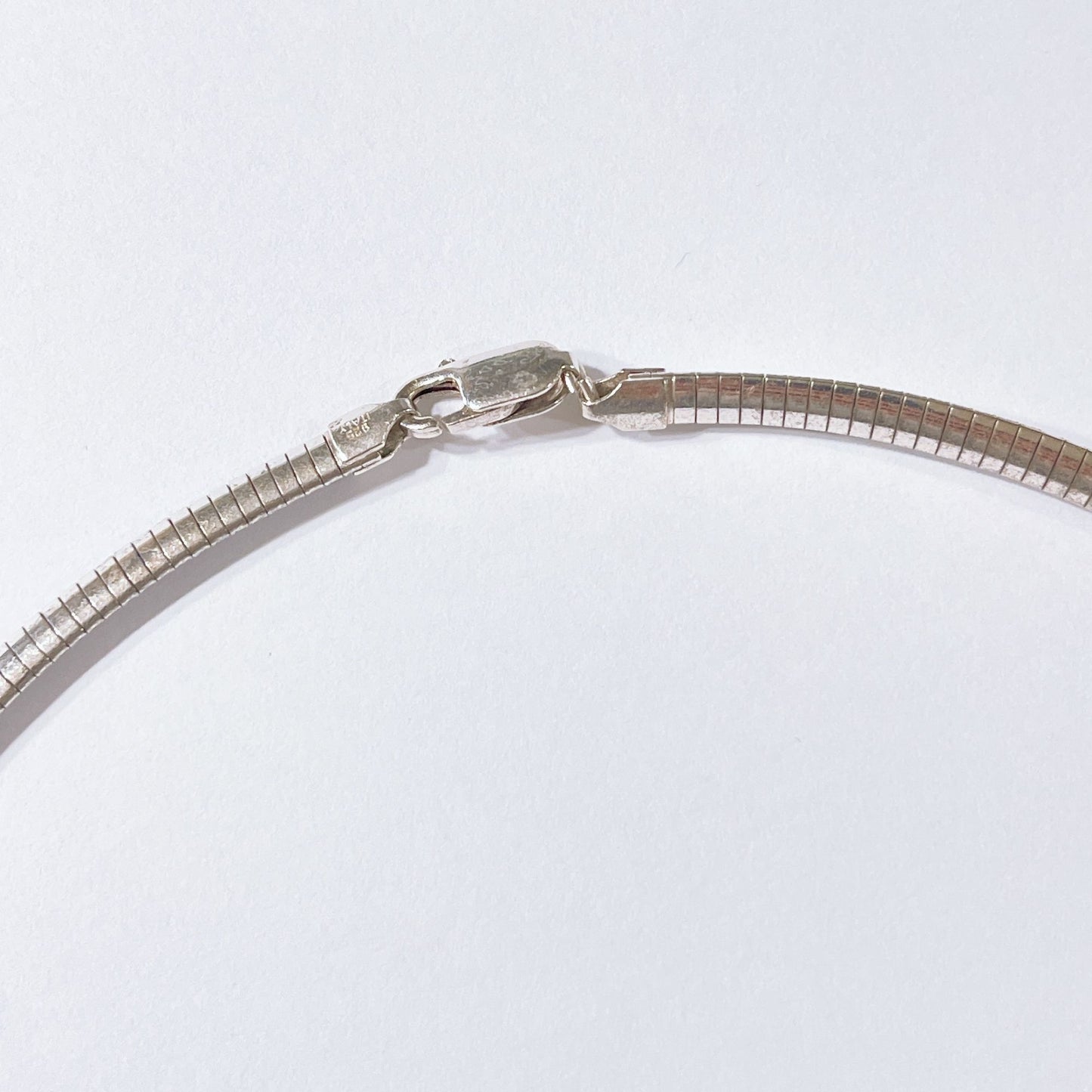 925 Silver AG Snake Chain Necklace With Lobster Clasp