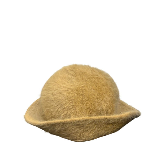 Vintage Tan Angora Cloche Hat Made In France