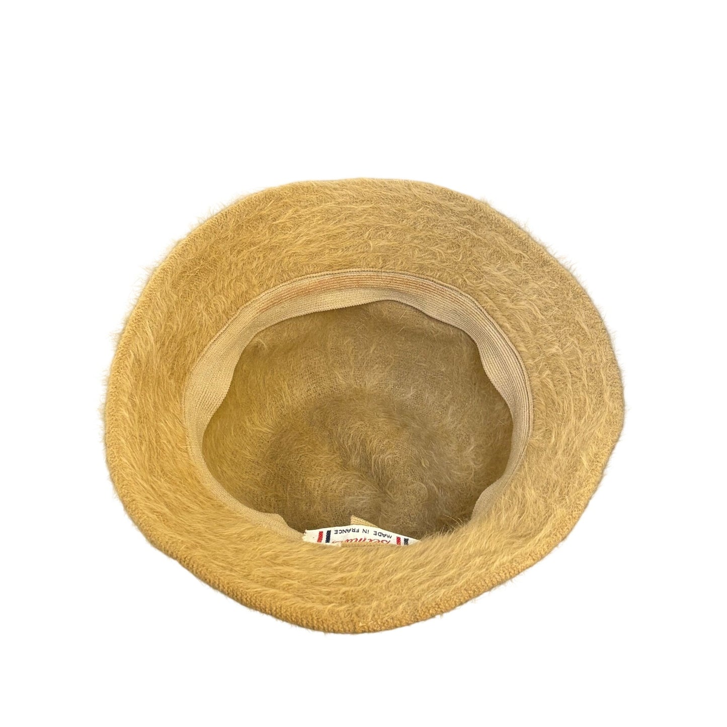 Vintage Tan Angora Cloche Hat Made In France