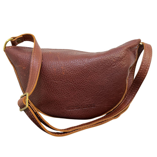 Portland Leather Lea Hobo Bag Small Brown Leather Adjustable Strap
