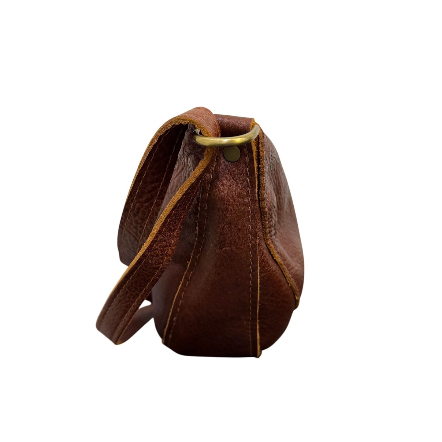 Portland Leather Lea Hobo Bag Small Brown Leather Adjustable Strap