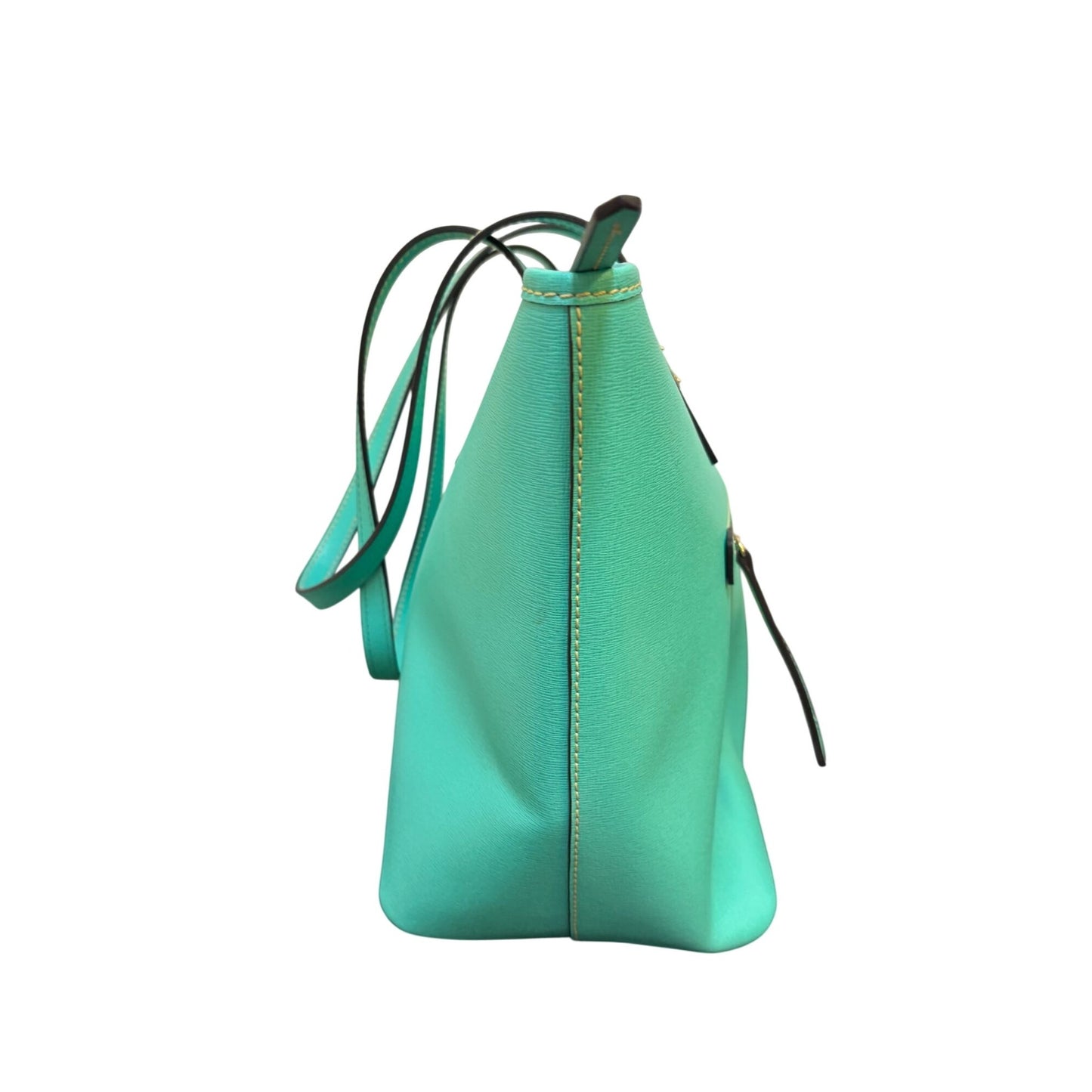 Dooney & Bourke Turquoise Green Leather Tote Bag