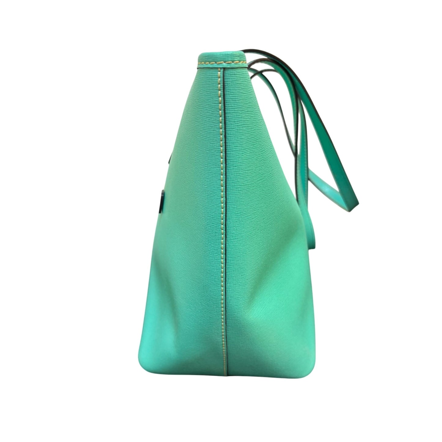 Dooney & Bourke Turquoise Green Leather Tote Bag