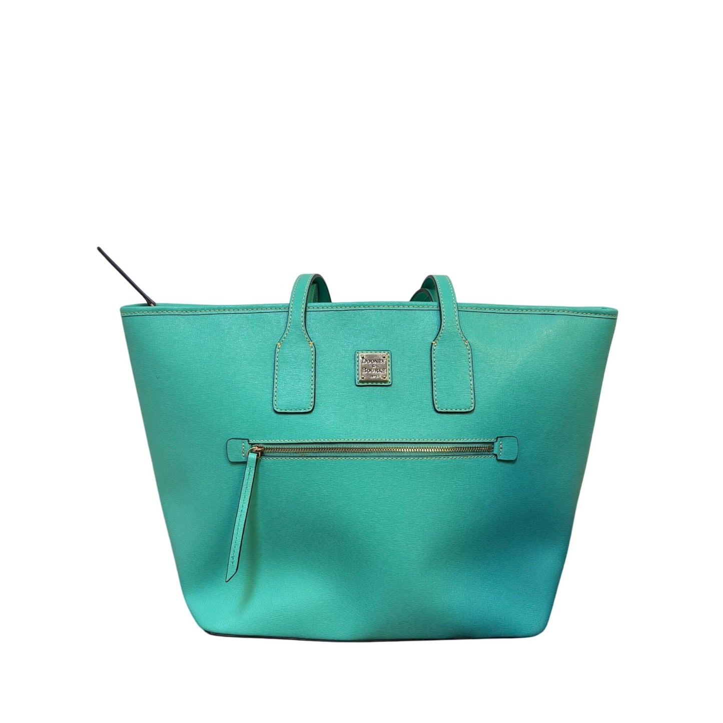 Dooney & Bourke Turquoise Green Leather Tote Bag