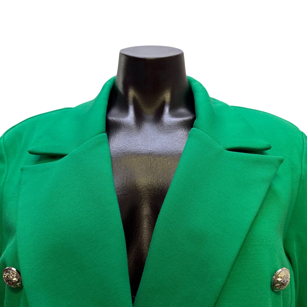 Scapa Lauren Perre Green Double-Breasted Blazer With Gold Buttons L