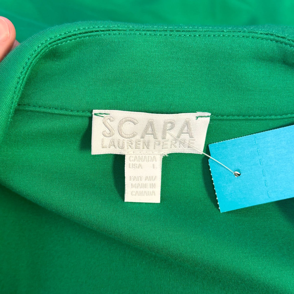 Scapa Lauren Perre Green Double-Breasted Blazer With Gold Buttons L