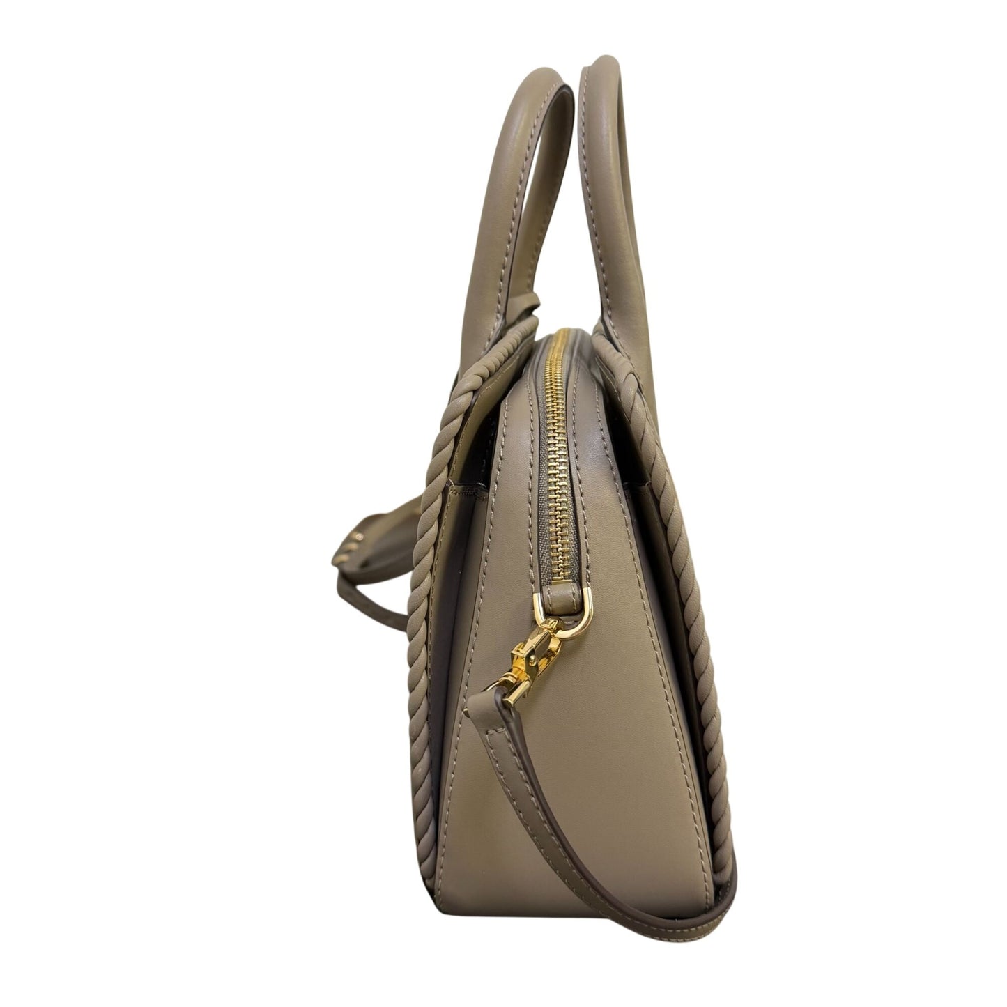 Michael Kors Taupe Crossbody Bag Gold Hardware Adjustable Strap