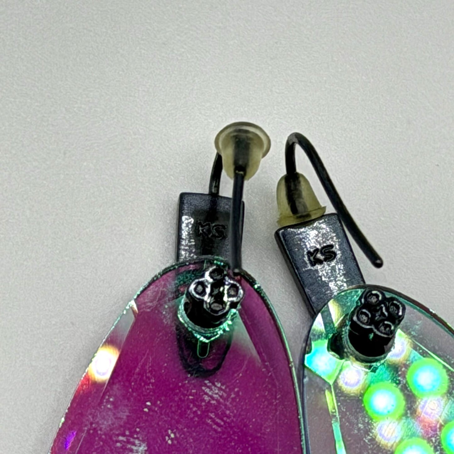 Kendra Scott Iridescent Pink & Clear Lucite Statement Earrings