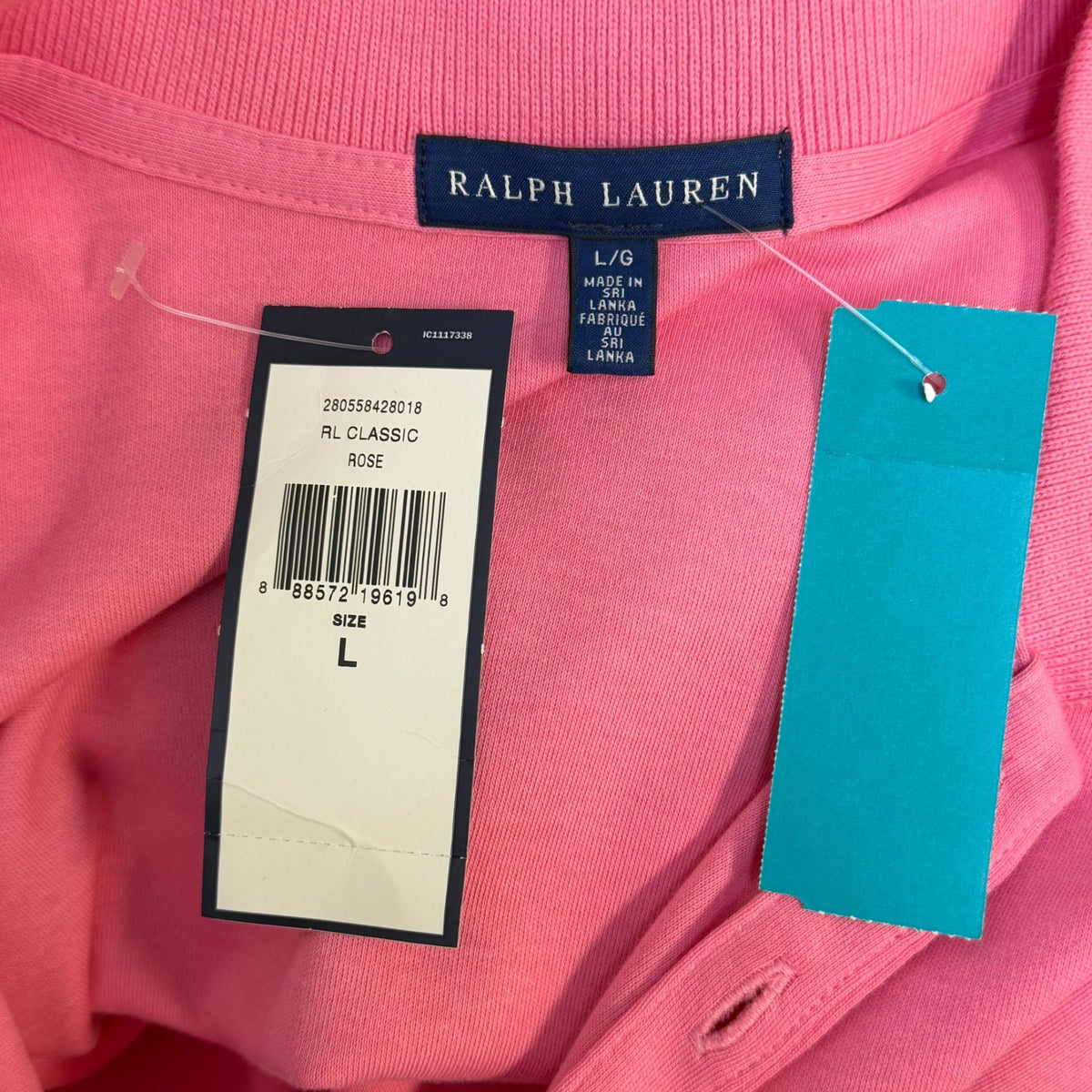 Ralph Lauren Polo Shirt Dress Pink L
